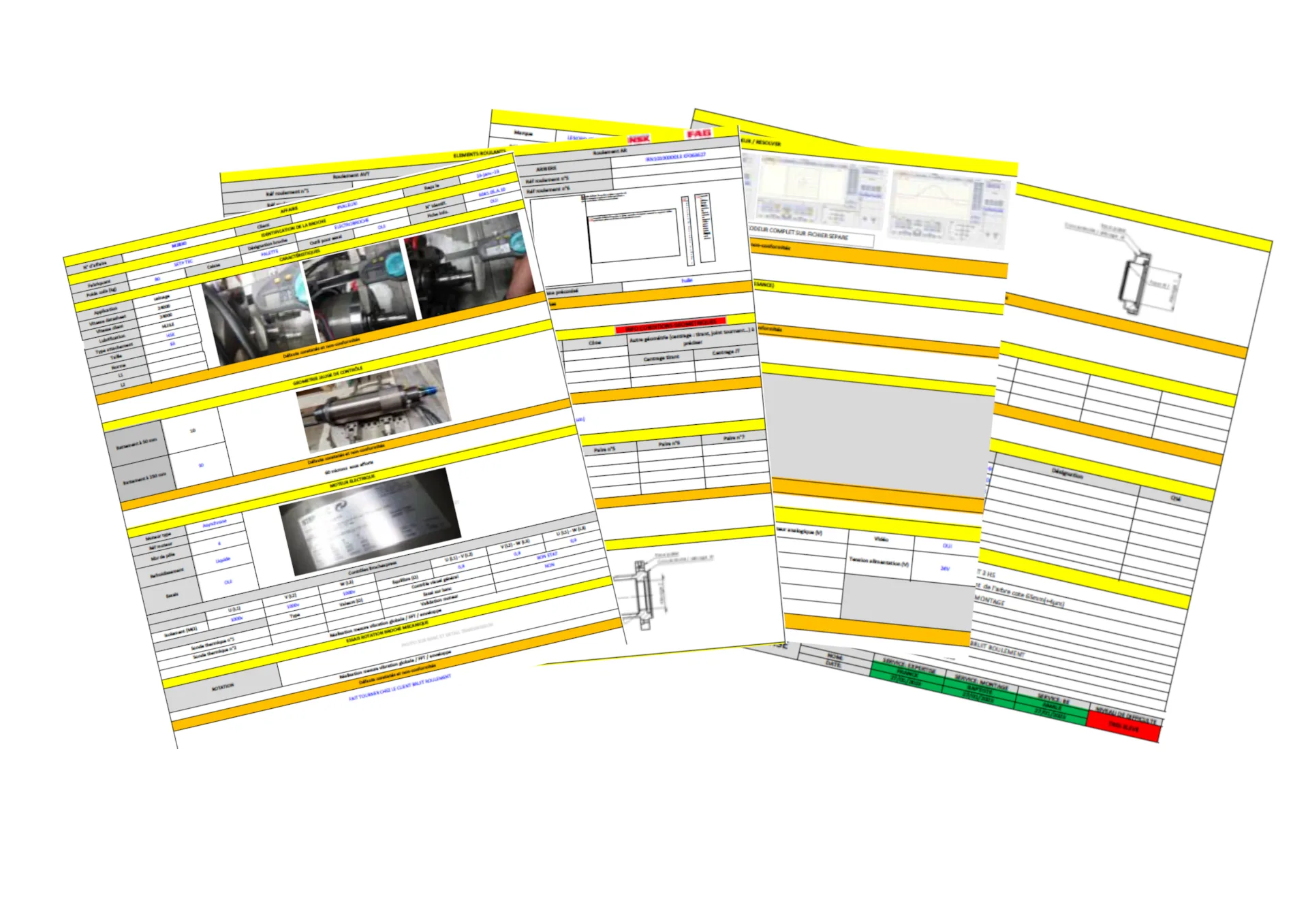 Fiches de suivi GPAO